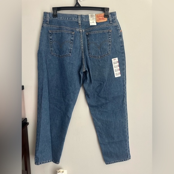 Vintage Levis 550 Relaxed Tapered Jeans Blue Size 18 M Misses - Picture 4 of 13
